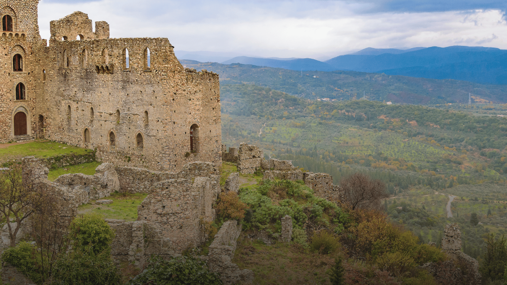 Iconic landmark during Sparta - Mystras Day Trip